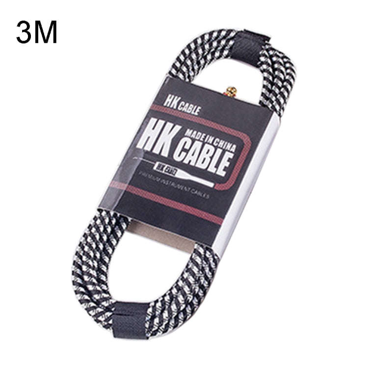 Wooden Guitar Bass Connection Cable Noise Reduction Audio Cable, Cable Length: 3m, Random Color D...