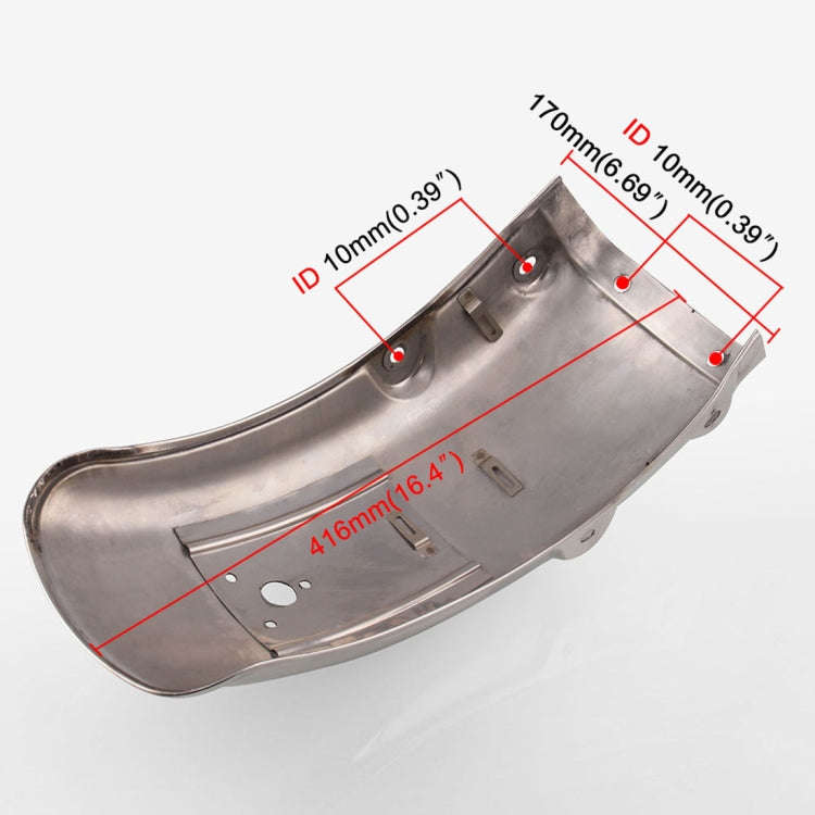 MB-WE019 Motorcycle Modified Stainless Steel Rear Mudguards Rear Tire Fender for Suzuki GN125 / G...