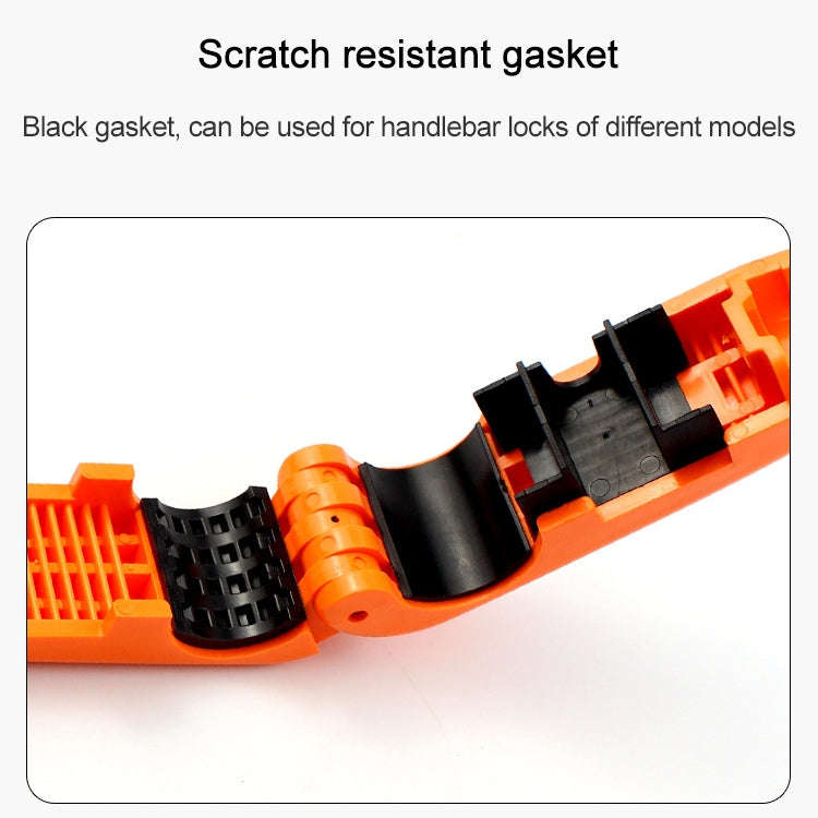Motorcycle Electric Car Aluminum AlloyThrottle Anti-theft Brake Lock(Orange)