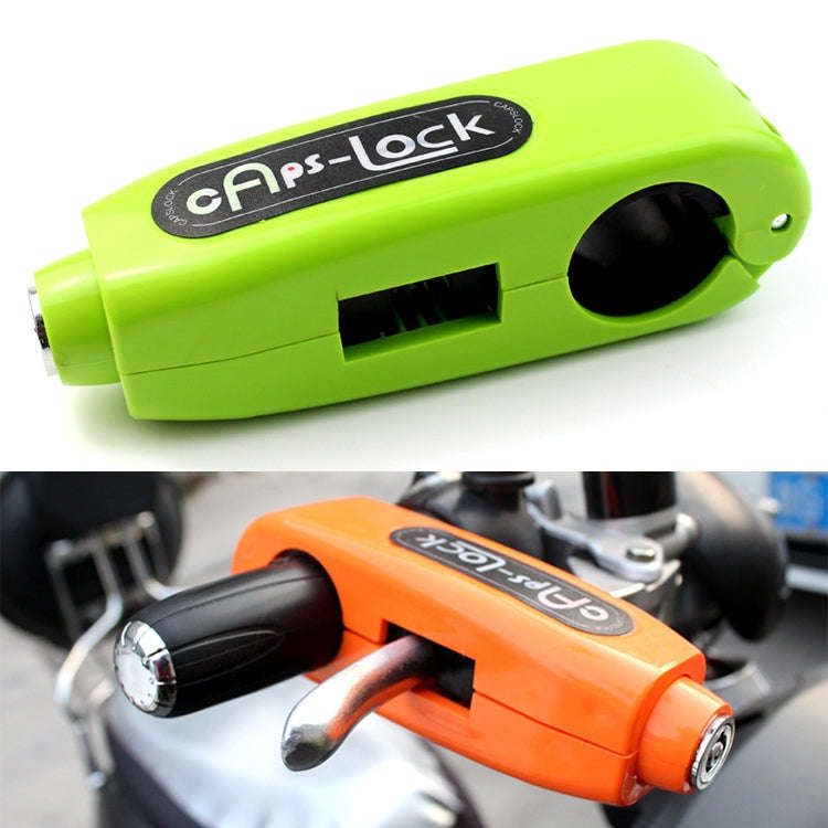 Motorcycle Electric Car Aluminum AlloyThrottle Anti-theft Brake Lock(Green)