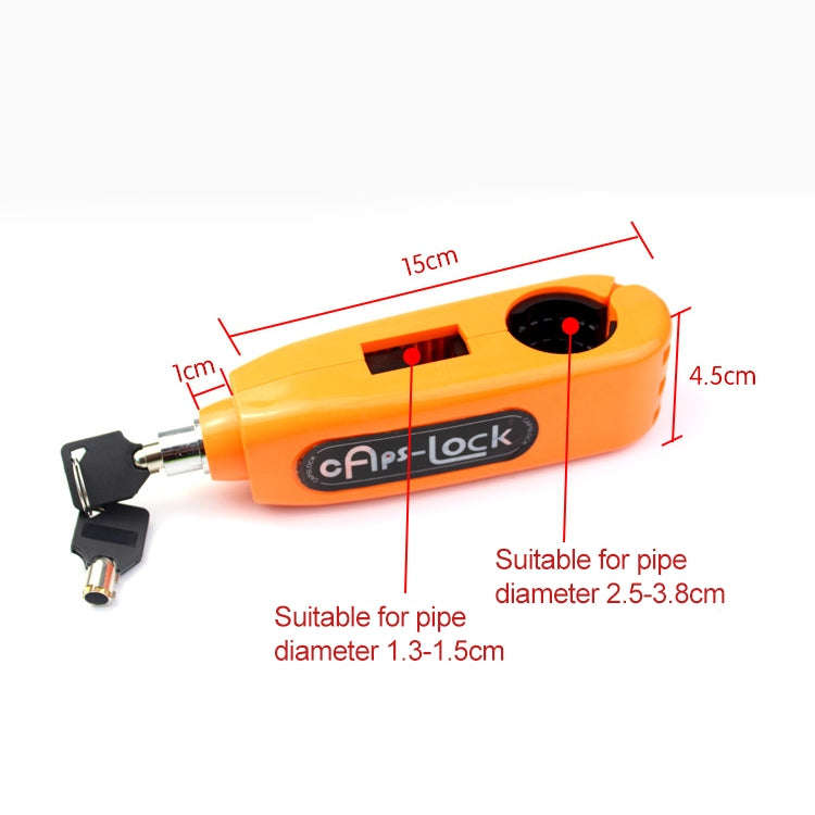 Motorcycle Electric Car Aluminum AlloyThrottle Anti-theft Brake Lock(Red)