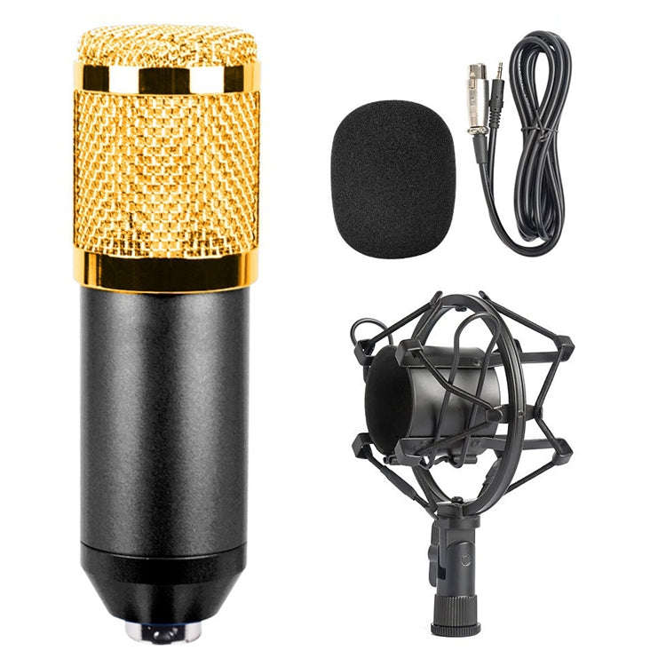 BM-800 3.5mm Studio Recording Wired Condenser Sound Microphone with Shock Mount, Compatible with ...
