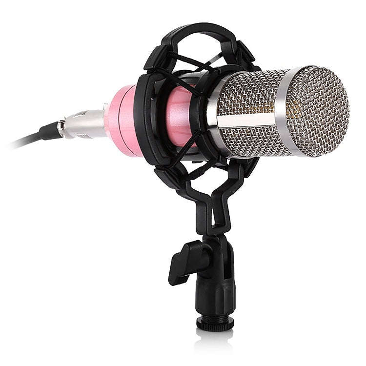 BM-800 3.5mm Studio Recording Wired Condenser Sound Microphone with Shock Mount, Compatible with ...
