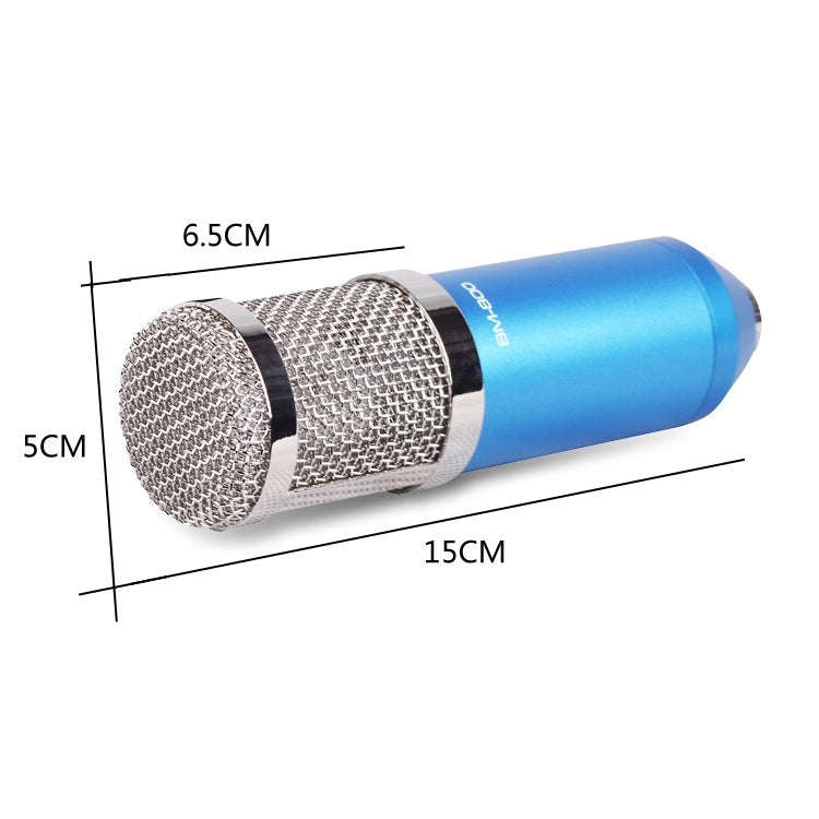 BM-800 3.5mm Studio Recording Wired Condenser Sound Microphone with Shock Mount, Compatible with ...