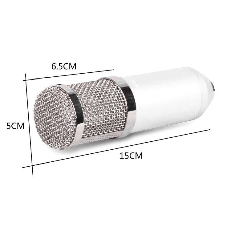 BM-800 3.5mm Studio Recording Wired Condenser Sound Microphone with Shock Mount, Compatible with ...