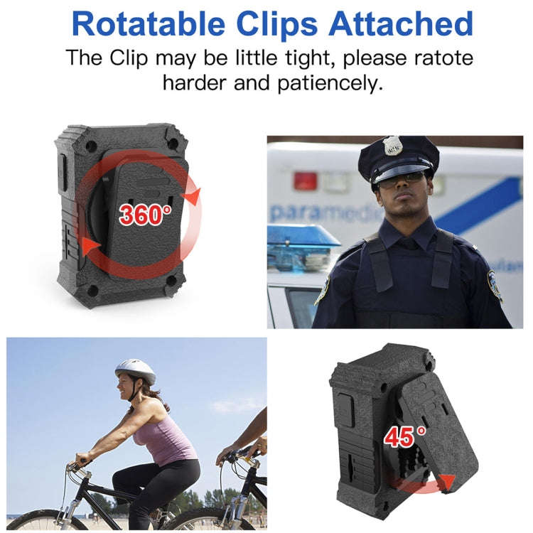 A12 1080P HD 150 Degrees View Angle Field Recorder with Clip, Support Infrared Night Vision & TF ...