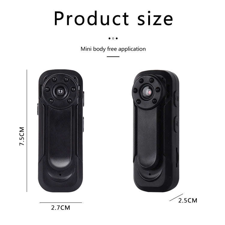 A8 Backclip Outdoor WiFi Motion Detect Sports DV Camera