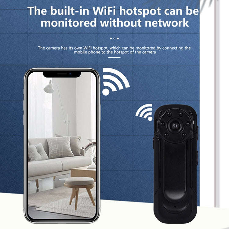 A8 Backclip Outdoor WiFi Motion Detect Sports DV Camera