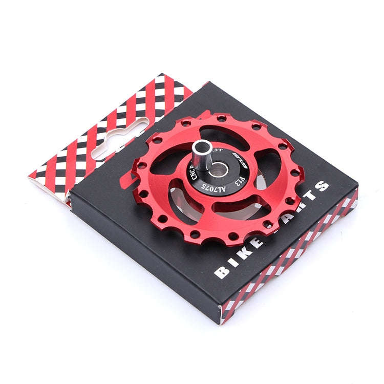 GUB V13 13T Bicycle Rear Derailleur Jockey Wheel (Black Red)
