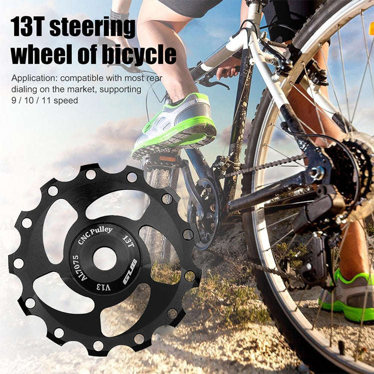 GUB V13 13T Bicycle Rear Derailleur Jockey Wheel (Black)