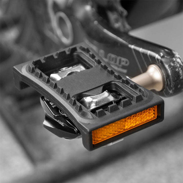 PROMEND PD-M04 1 Pair Mountain Bicycle Lock Pedal Turn Flat Pedal Buckle