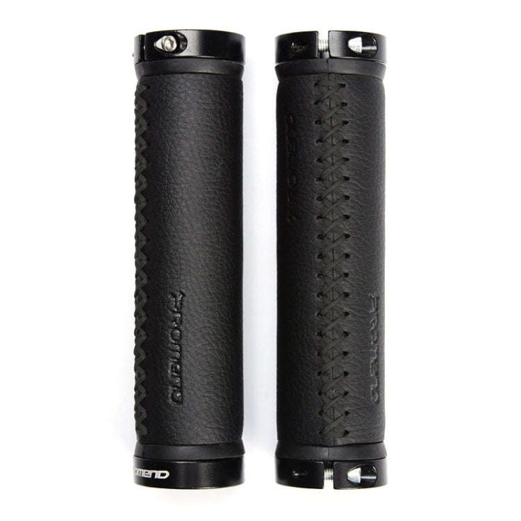 PROMEND GR-501 1 Pair Microfiber Leather Mountain Bicycle Grips Cover(Black Black)