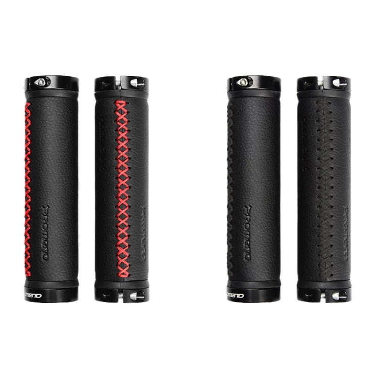 PROMEND GR-501 1 Pair Microfiber Leather Mountain Bicycle Grips Cover(Black Red)