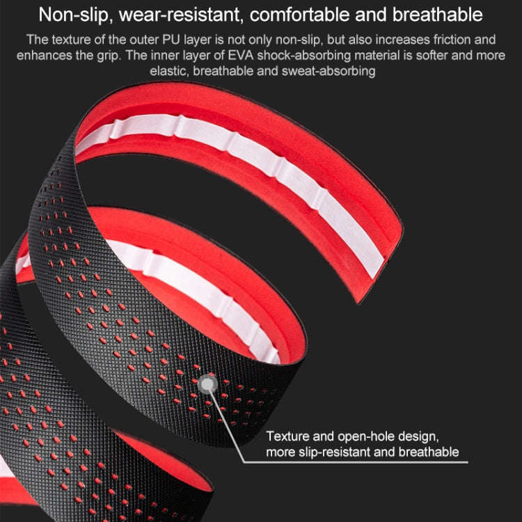 PROMEND GR-082 1 Pair Two-color Antiskid Bicycle Grips Tape (Black White)