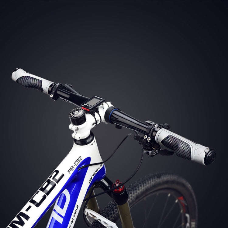 PROMEND GR-504 1 Pair TPR Ergonomic Ball Bicycle Grip Cover (Black Black)