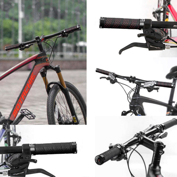 PROMEND GR-515 1 Pair Shock-absorbing Anti-skid Mountain Bike Grips Cover (Black)