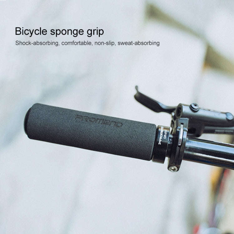 PROMEND GR-513 1 Pair Bicycle Antiskid Sweat-absorbing Sponge Grips Cover (Black Red)