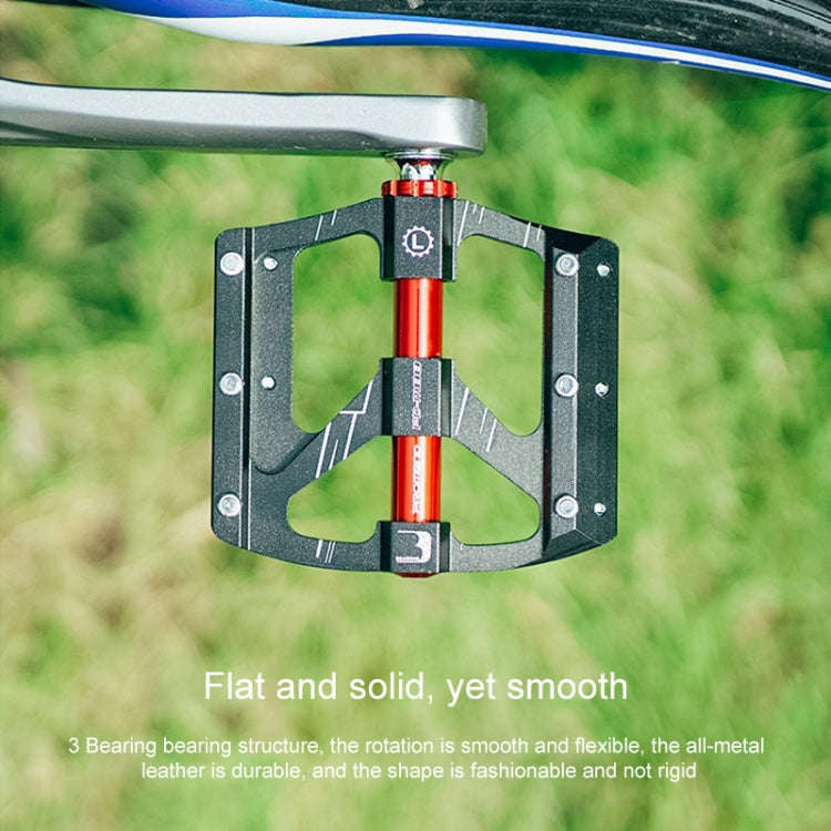 PROMEND PD-M88 1 Pair Mountain Bicycle Aluminum Alloy 3-Bearings Pedals (Blue)
