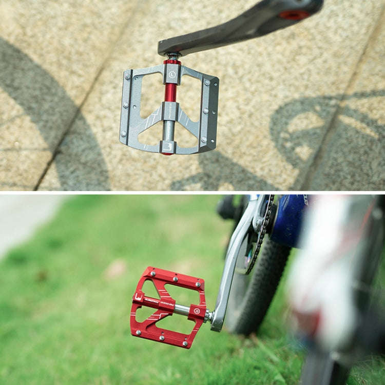 PROMEND PD-M88 1 Pair Mountain Bicycle Aluminum Alloy 3-Bearings Pedals (Blue)