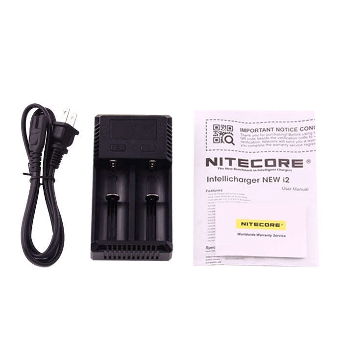 Nitecore NEW i2 Intelligent Digi Smart Charger with LED Indicator for 14500, 16340 (RCR123), 1865...