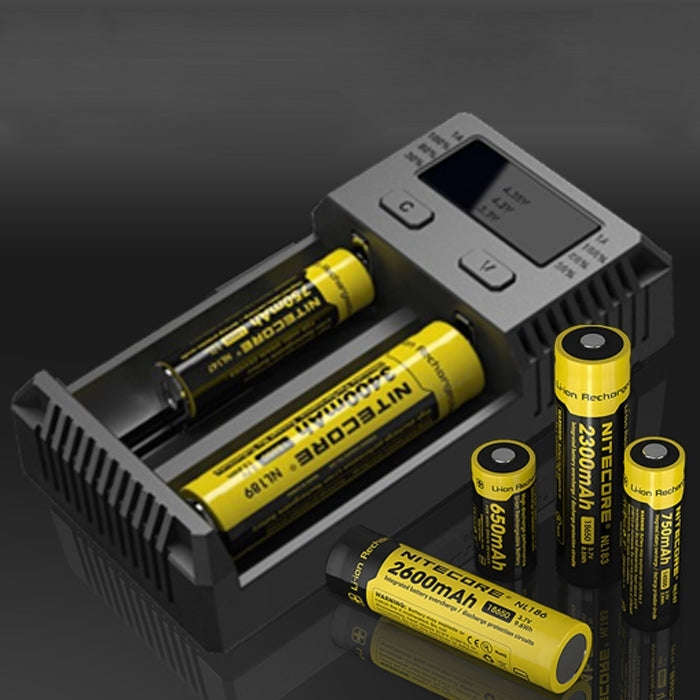 Nitecore NEW i2 Intelligent Digi Smart Charger with LED Indicator for 14500, 16340 (RCR123), 1865...