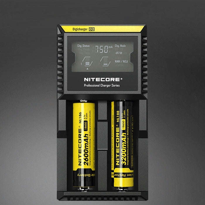 Nitecore D2 Intelligent Digi Smart Charger with LED Indicator for 14500, 16340 (RCR123), 18650, 2...