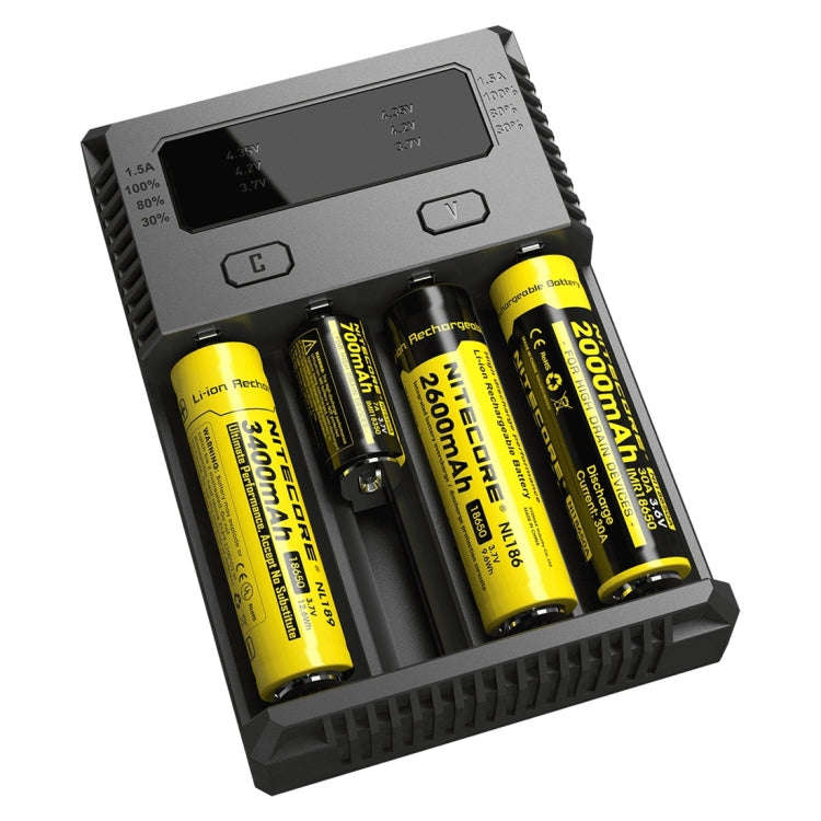 Nitecore NEW i4 Intelligent Digi Smart Charger with LED Indicator for 14500, 16340 (RCR123), 1865...