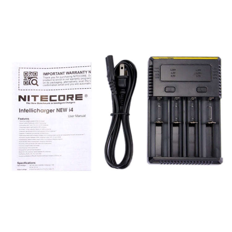 Nitecore NEW i4 Intelligent Digi Smart Charger with LED Indicator for 14500, 16340 (RCR123), 1865...