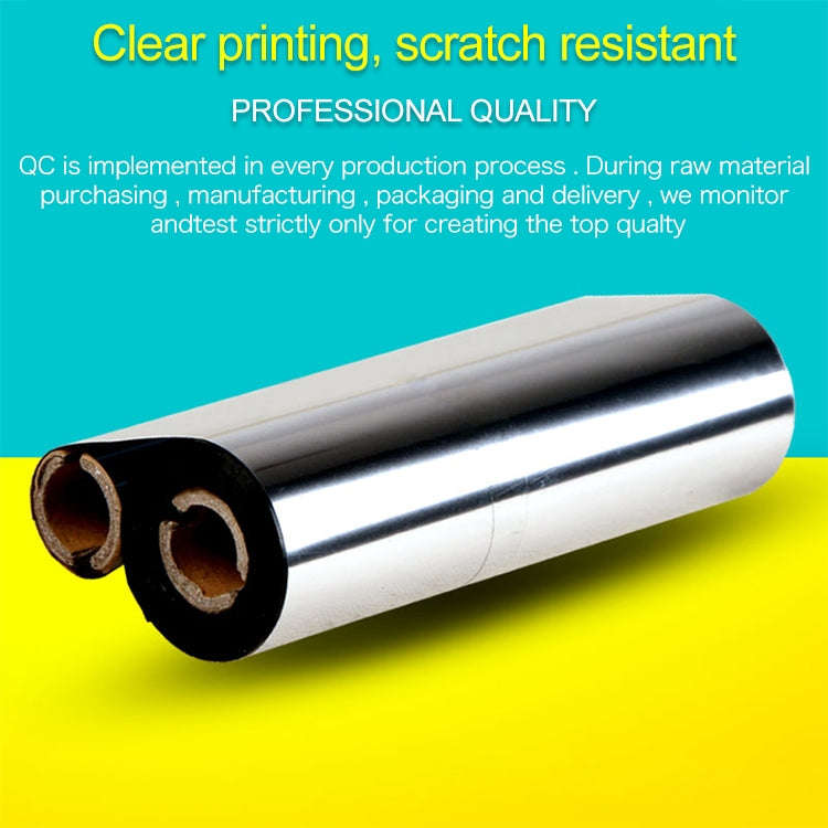 2 PCS Wax-based Printer Coated Paper Barcode Ribbon, Size: 5cmx300m