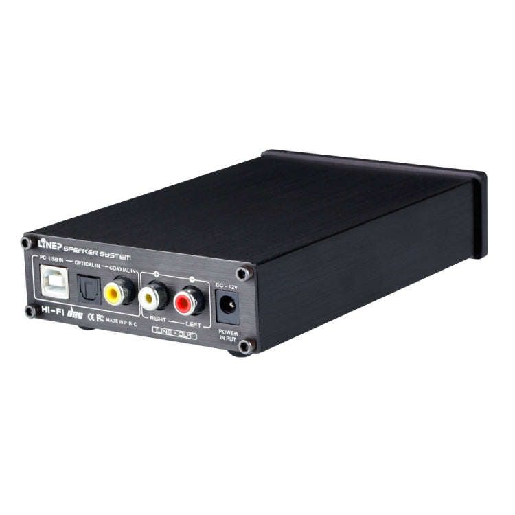 A936 Portable Fiber Coaxial USB Headphone Amplifier Digital Audio DAC Decoder (Black)