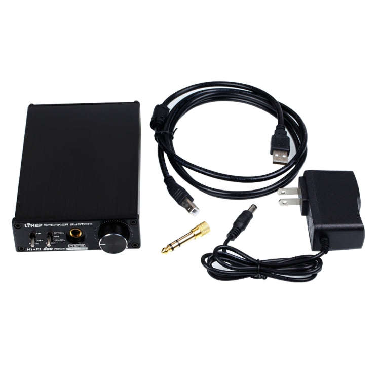 A936 Portable Fiber Coaxial USB Headphone Amplifier Digital Audio DAC Decoder (Black)