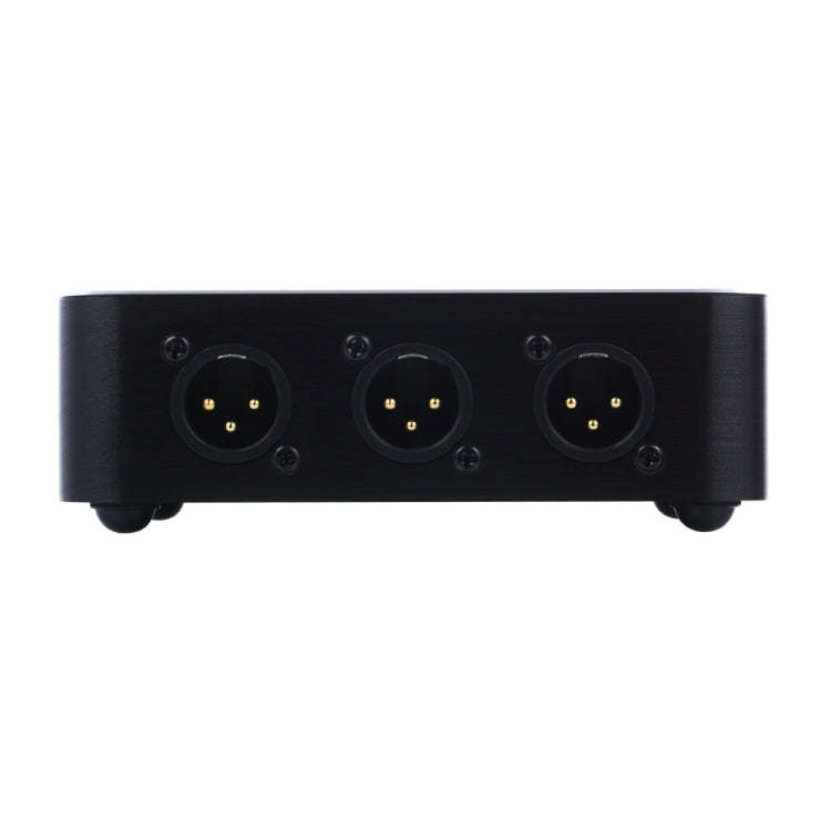 B866 1 XLR Split Horizontal Parallel Distributor, 1 Input and 6 Output (Black)