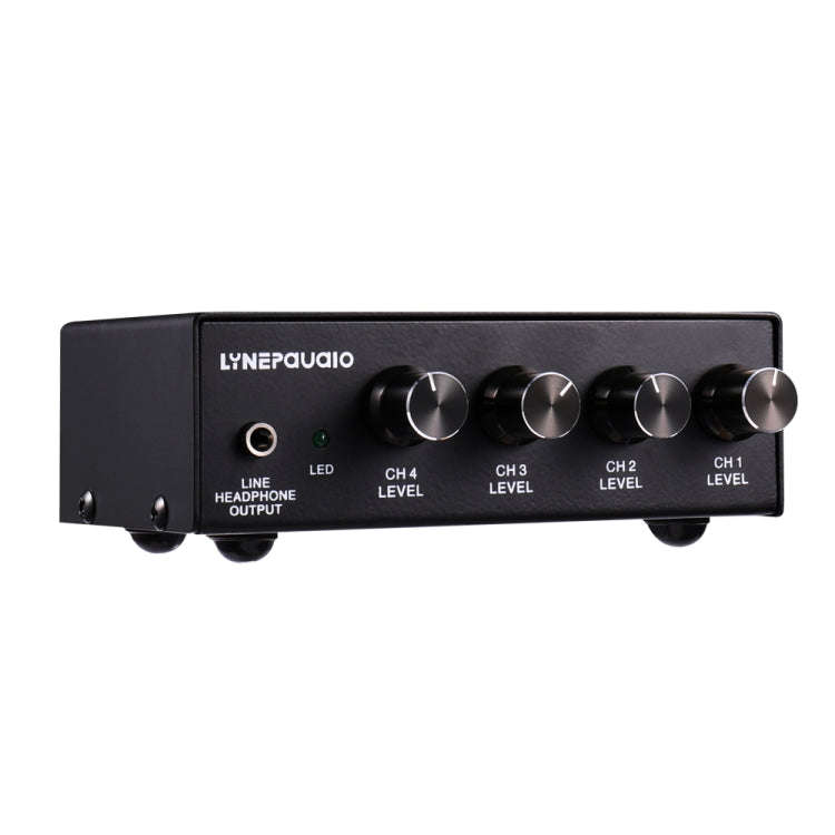 LINEPAUDIO B895 Five-channel Stereo Microphone Mixer with Earphone Monitoring(Black)