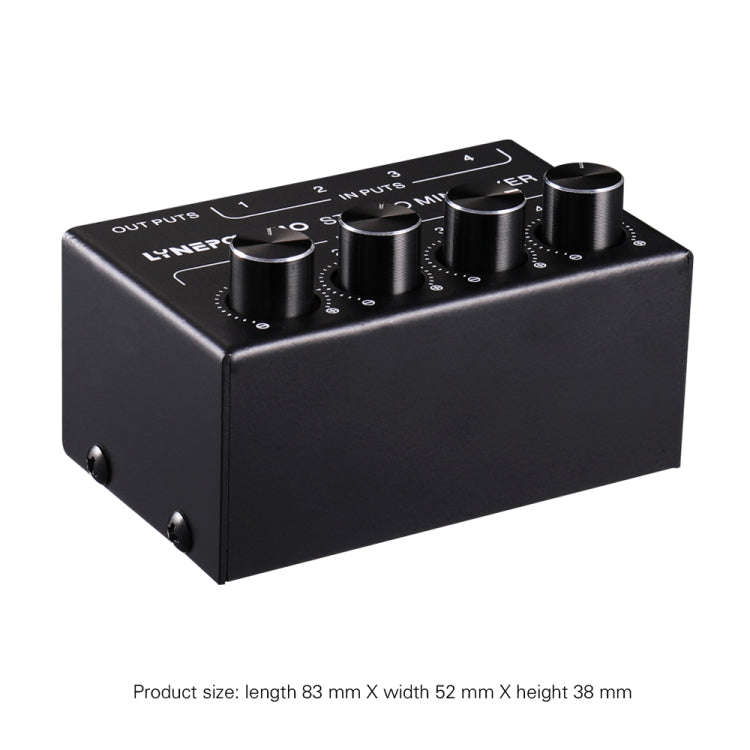 LINEPAUDIO B896 Four-channel Sassive Mixer (Black)