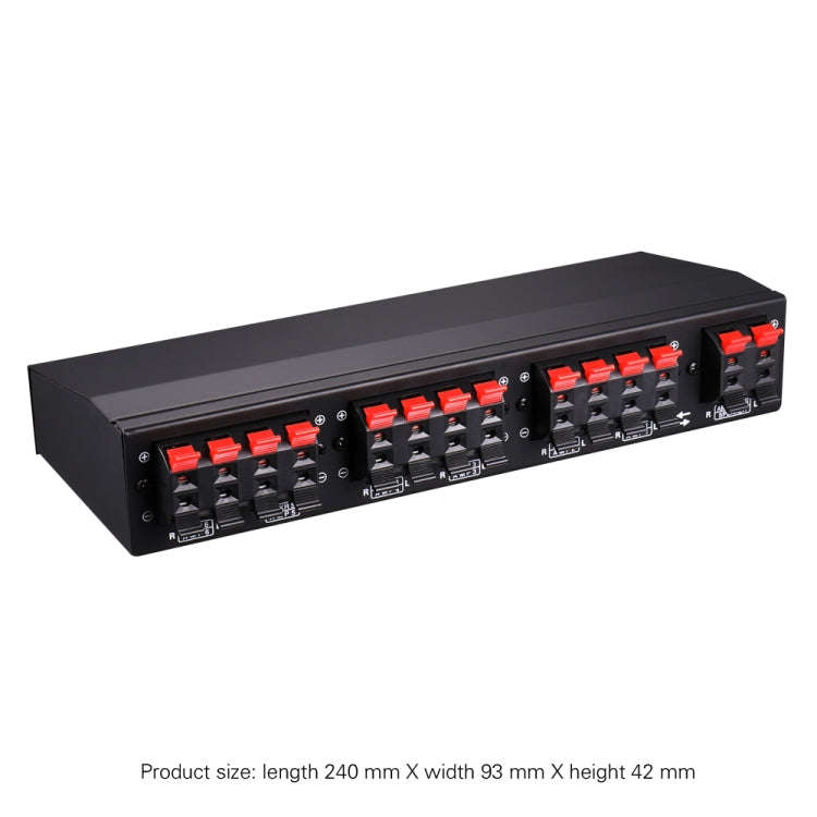 LINEPAUDIO B898 Six-way Stereo Loudspeaker / Amplifier Comparator Bidirectional Selective Switch ...