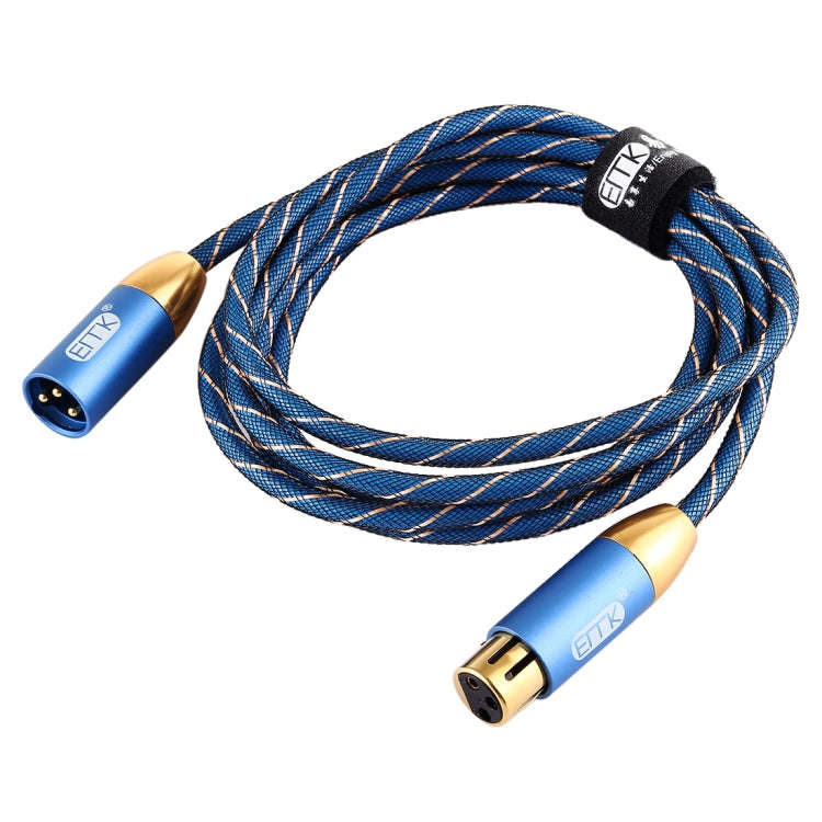 EMK XLR Male to Female Gold-plated Plug Grid Nylon Braided Cannon Audio Cable for XLR Jack Device...
