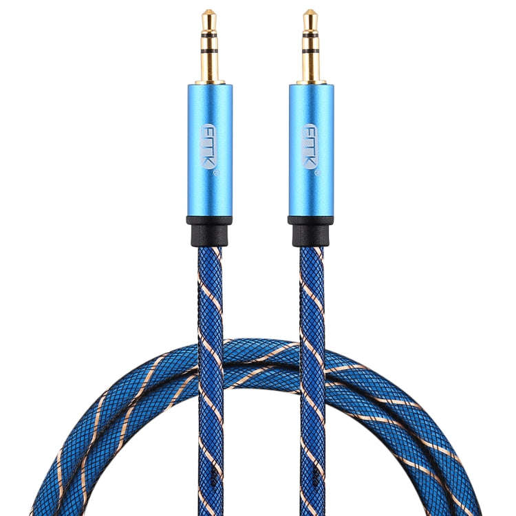EMK 3.5mm Male to Male Grid Nylon Braided Audio Cable for Speaker / Notebooks / Headphone, Length...