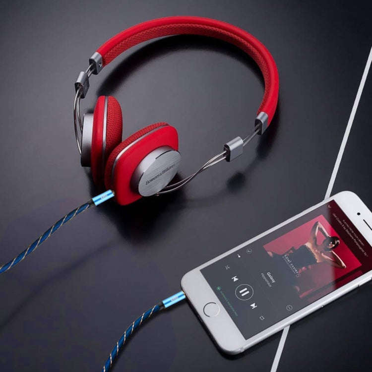 EMK 3.5mm Male to Male Grid Nylon Braided Audio Cable for Speaker / Notebooks / Headphone, Length...