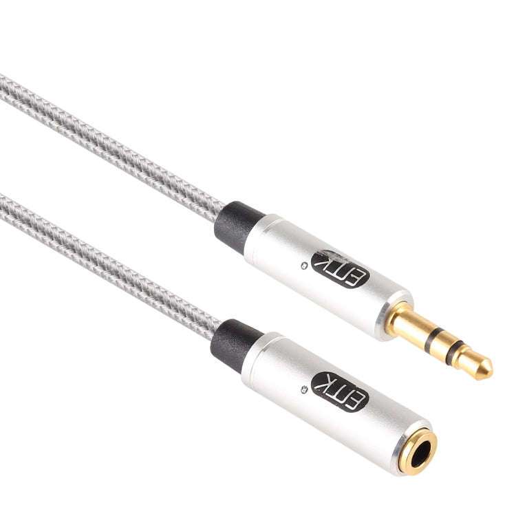 EMK 3.5mm Male to Female Gold-plated Plug Cotton Braided Audio Cable for Speaker / Notebooks / He...