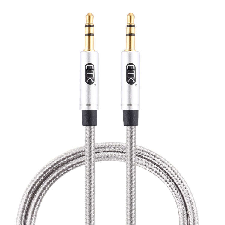 EMK 3.5mm Male to Male Gold-plated Plug Cotton Braided Audio Cable for Speaker / Notebooks / Head...