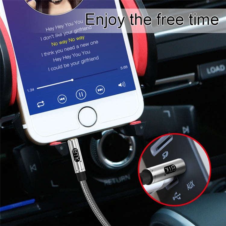 EMK 3.5mm Male to Male Gold-plated Plug Cotton Braided Audio Cable for Speaker / Notebooks / Head...