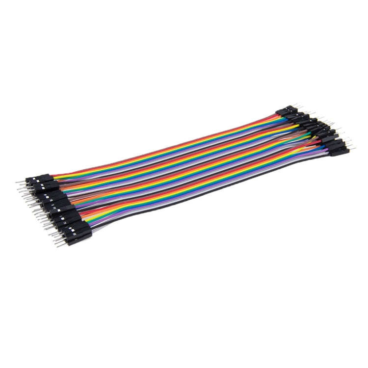 Multicolored  40 Pin Male to Male Breadboard Jumper Wires Ribbon Cable