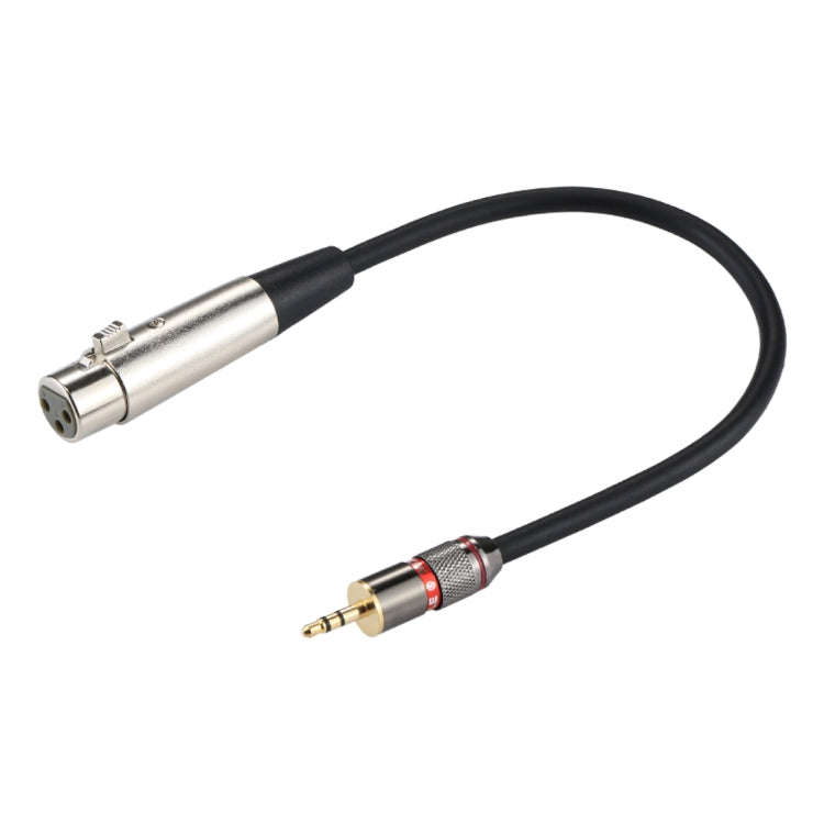 Metal Head 3.5mm Male to Aluminum Shell 3 Pin XLR CANNON Female Audio Connector Adapter Cable, To...