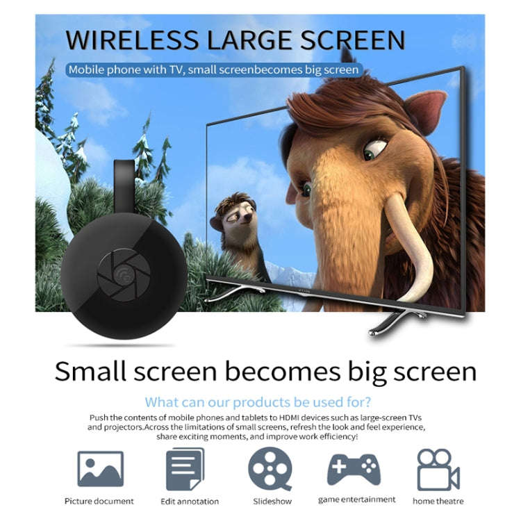 MiraScreen G2 Wireless WiFi Display Dongle Receiver Airplay Miracast DLNA 1080P RK3660 TV Stick f...