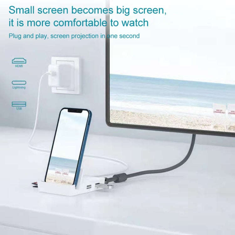 THT-020-1 Multi-functional HD Display Screen Converter with Charging Base