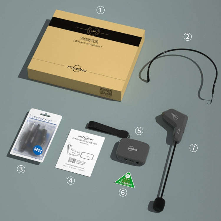 ASiNG WM05 Anti-sweat Head-mounted Wireless Speaker Microphone