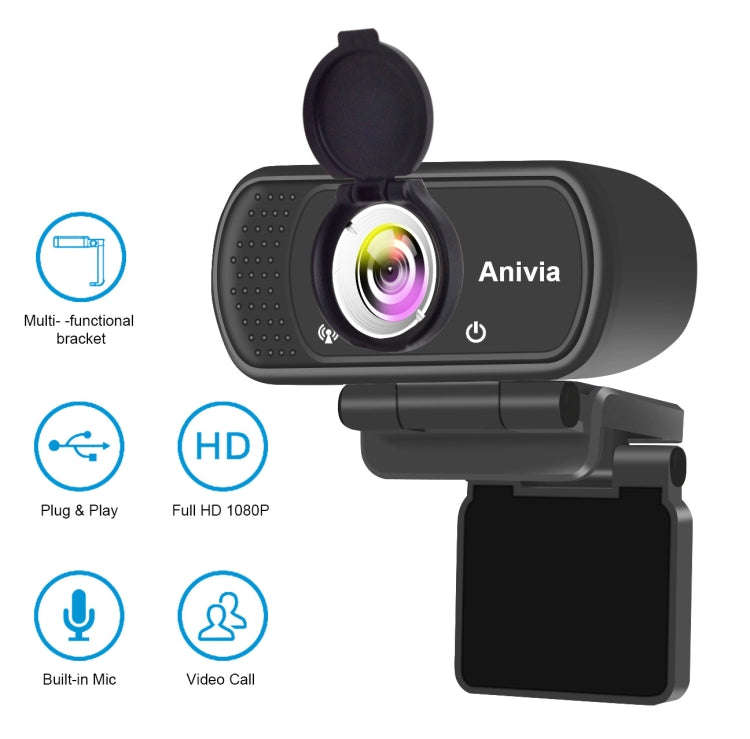 W5 HD 1080P USB Fixed Focus Camera With Mic