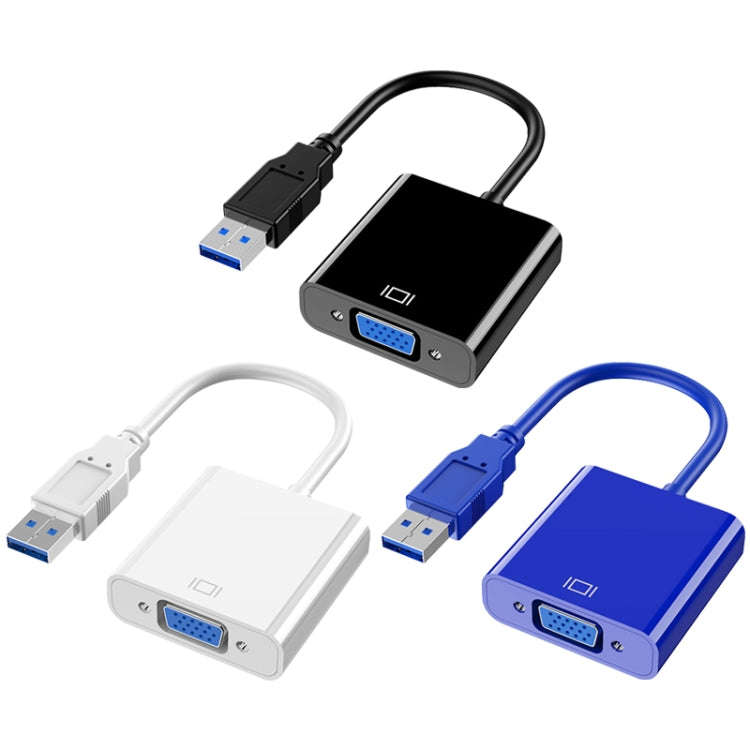 HW-1501 USB to VGA HD Video Converter (Black)