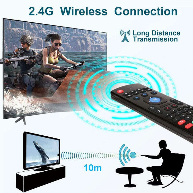 MX3-L Standard Version 2.4GHz Fly Air Mouse Wireless Keyboard Remote Control