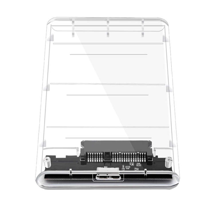 SATA3 to USB Mobile Hard Disk Box Hard Drive Enclosure(Transparent)